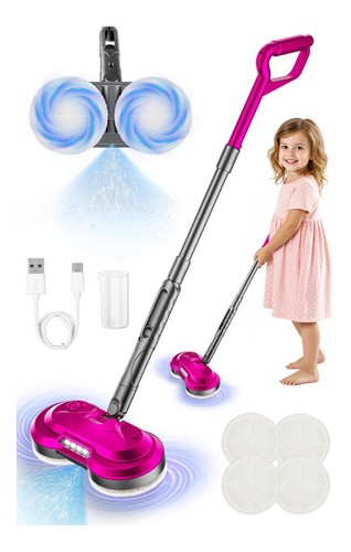 Kids electric spray spin mop - spray,