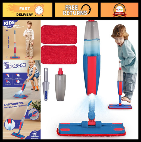 Kids spray mop with sprayer - kids,
