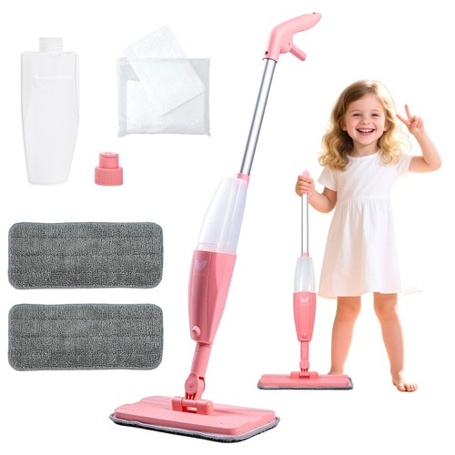 Kids spray mop - pink, mini