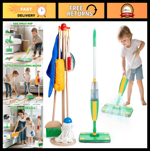 Wooden kids cleaning set - cleaning,